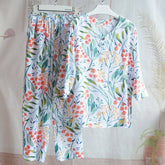 Cotton Poplin Sleepwear Women Pajama Sets